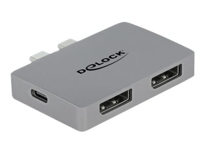 DELOCK Dual DisplayPort Adapter 4K + PD (64001)