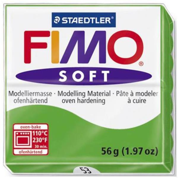 Vorschau: STAEDTLER FIMO soft - Knetmasse - Grün - 110 °C - 30 min - 56 g - 55 mm