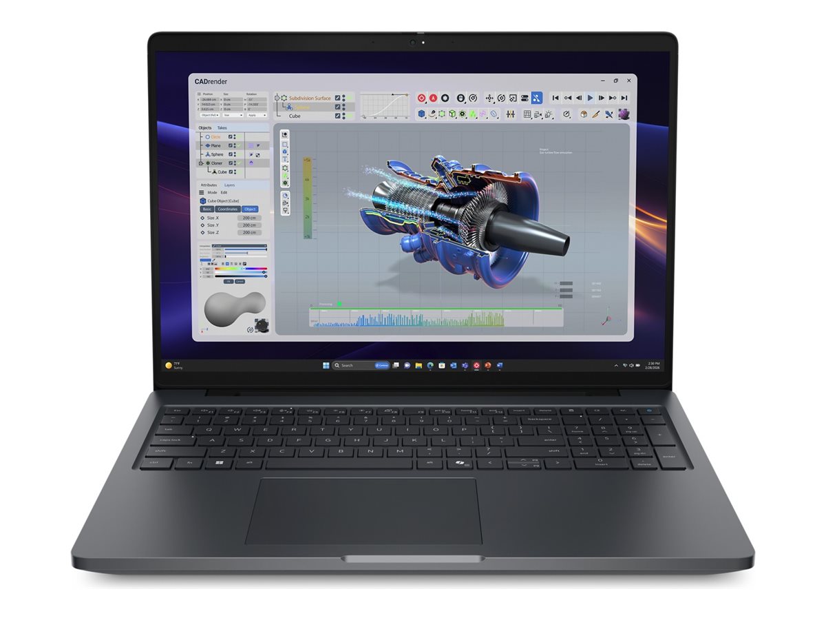 Dell Pro Precision 5 16 PW516261 - Intel Core Ultra 7 366H / 2 GHz - vPro Enterprise - Win 11 Pro - RTX PRO 500 Blackwell - 32 GB RAM - 1 TB SSD Performance, SED, NVMe - 40.646 cm (16")