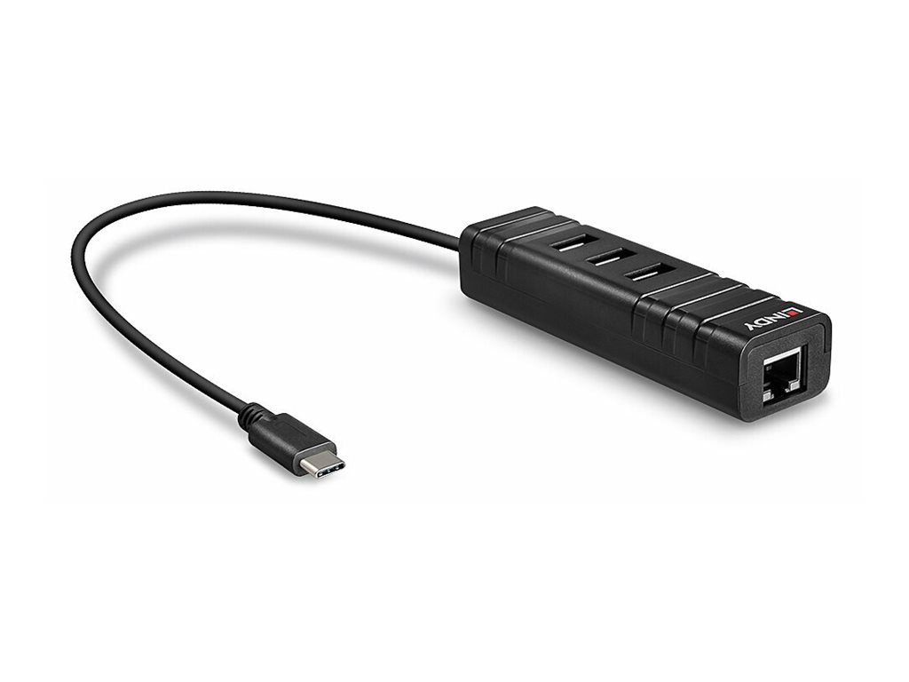 Lindy USB 3.1 Hub & Gigabit Ethernet Adapter, Ansicht 2