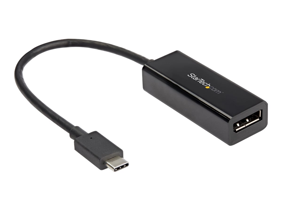 StarTech.com USB C to DisplayPort Adapter, 8K/5K/4K USB Type C to DP 1.4 Alt Mode Video Converter, HBR3/DSC/HDR, 8K 60Hz, Thunderbolt 3 Compatible DisplayPort 1.4 Monitor Display Adapter - 8K USB-C to DP Adapter (CDP2DP14B) - DisplayPort-Adapter - 24...