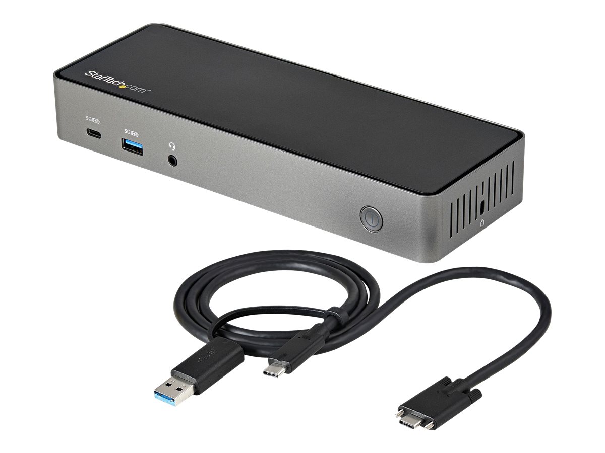 StarTech.com USB-C USB-A Dock,Hybrid Triple Monitor