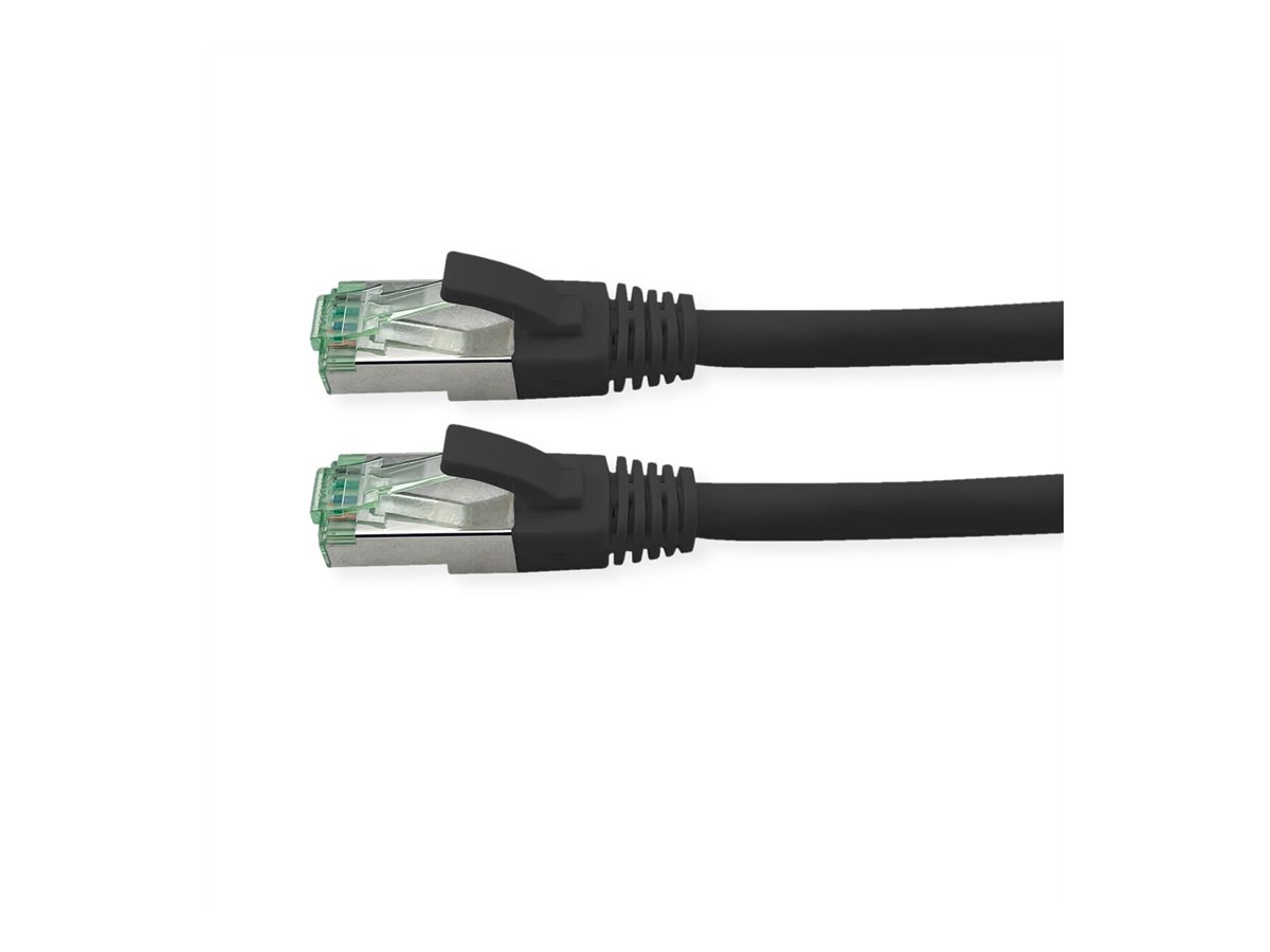 ROLINE RM S/FTP Patchkabel Kat6A/Kl.EA TPE schwarz 7m - FTP - PIMF, Ansicht 3