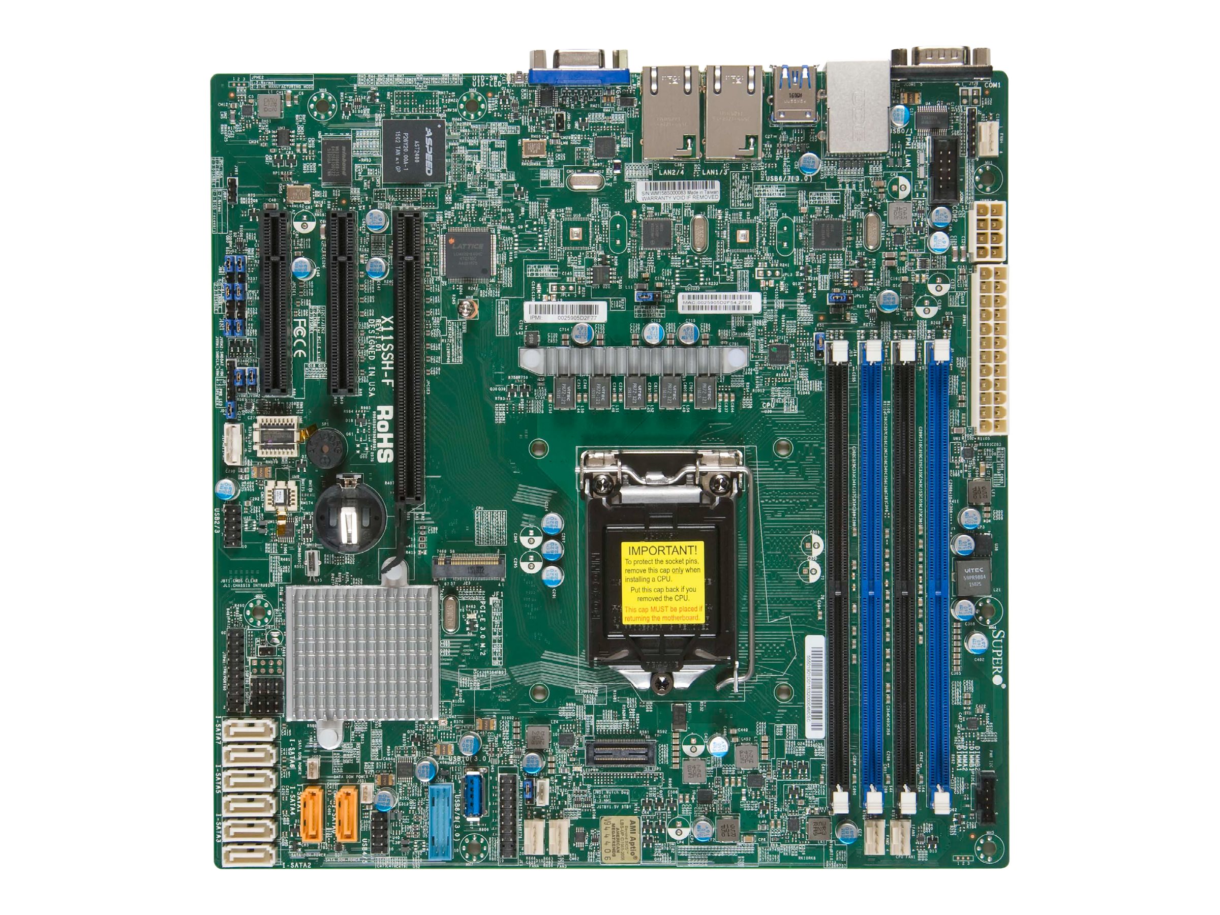 Supermicro X11SSH-F - Motherboard