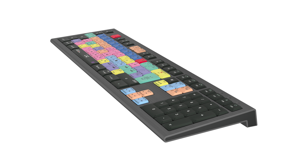 Logickeyboard LKB-PPROCC-A2M-UK - Kabelgebunden - USB - Scherenschalter - LED - Schwarz - TL: UK, QWERTY, Ansicht 3