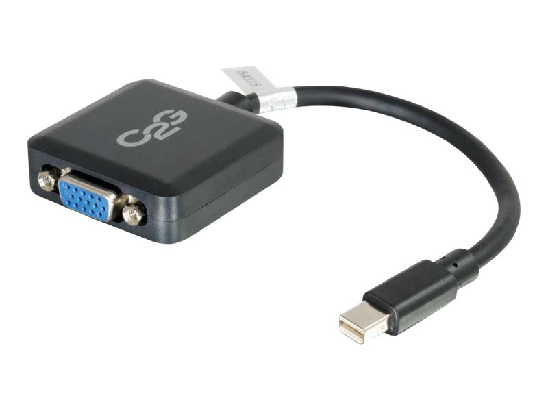 C2G 20cm Mini DisplayPort to VGA Adapter - Thunderbolt to VGA Converter MF - Black - VGA-Adapter - Mini DisplayPort (M)