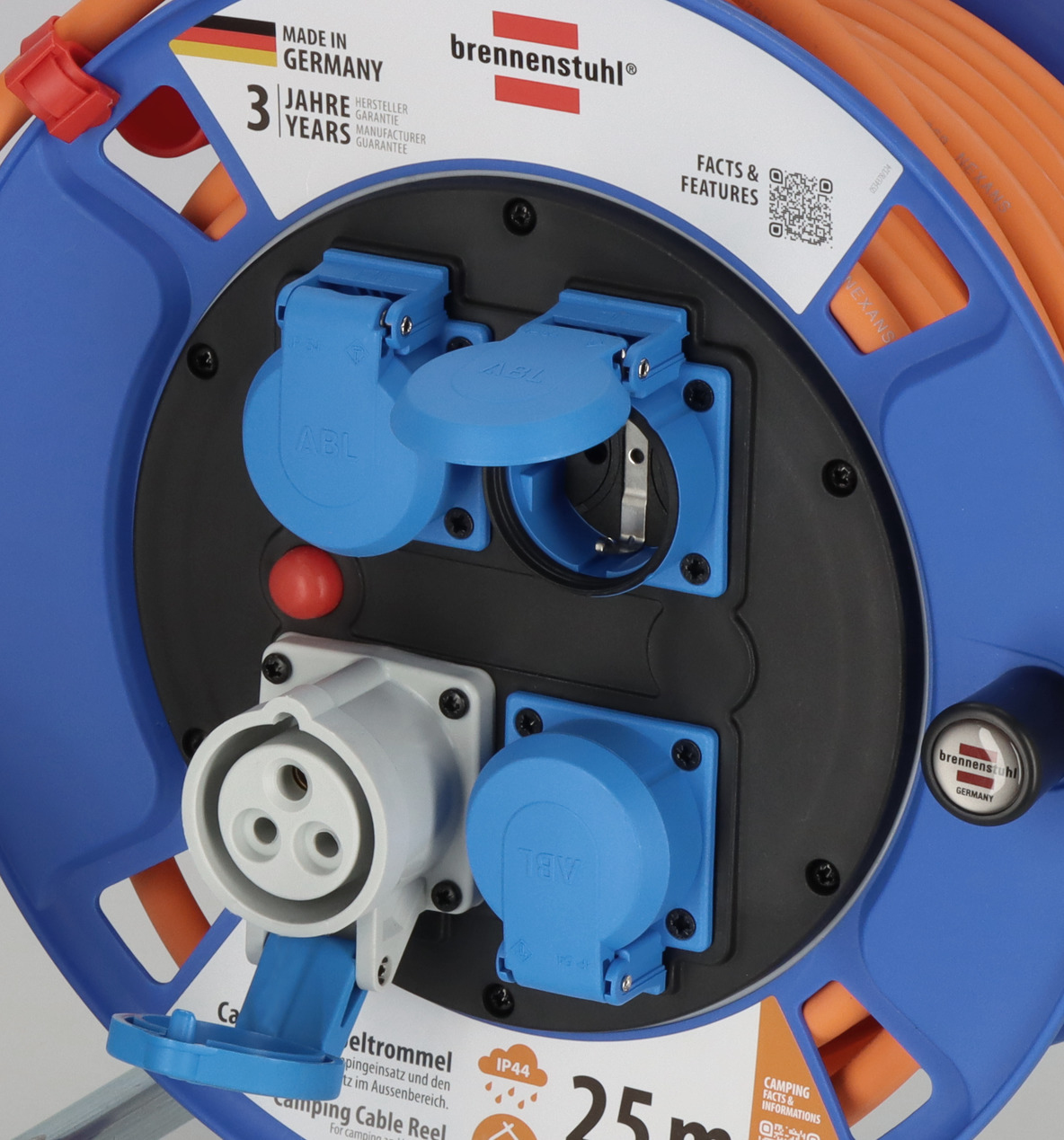 Brennenstuhl Kabeltrommel CEE 300 orangeCamping - Kabel - Strom/Netzteil, Ansicht 3