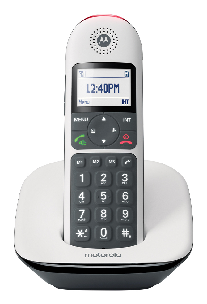 Motorola Solutions CD5001 DECT Großtastenschnurlostelefon weiß, Ansicht 3