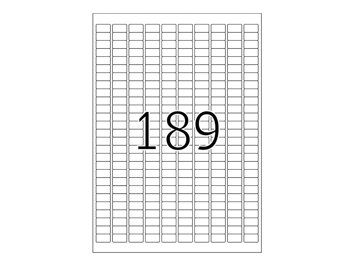 HERMA Premium - Papier - matt - permanent selbstklebend - weiß - 25.4 x 10 mm 4725 Etikett(en) (25 Bogen x 189), Ansicht 3