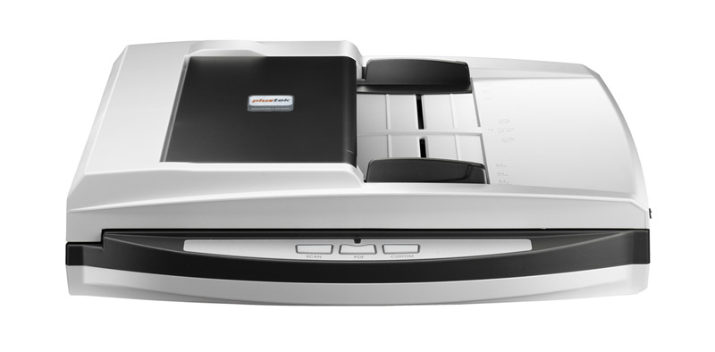 Plustek SmartOffice PL4080 ADF ADF + Manual feed scanner 600 x 600DPI A3 Schwarz - Grau