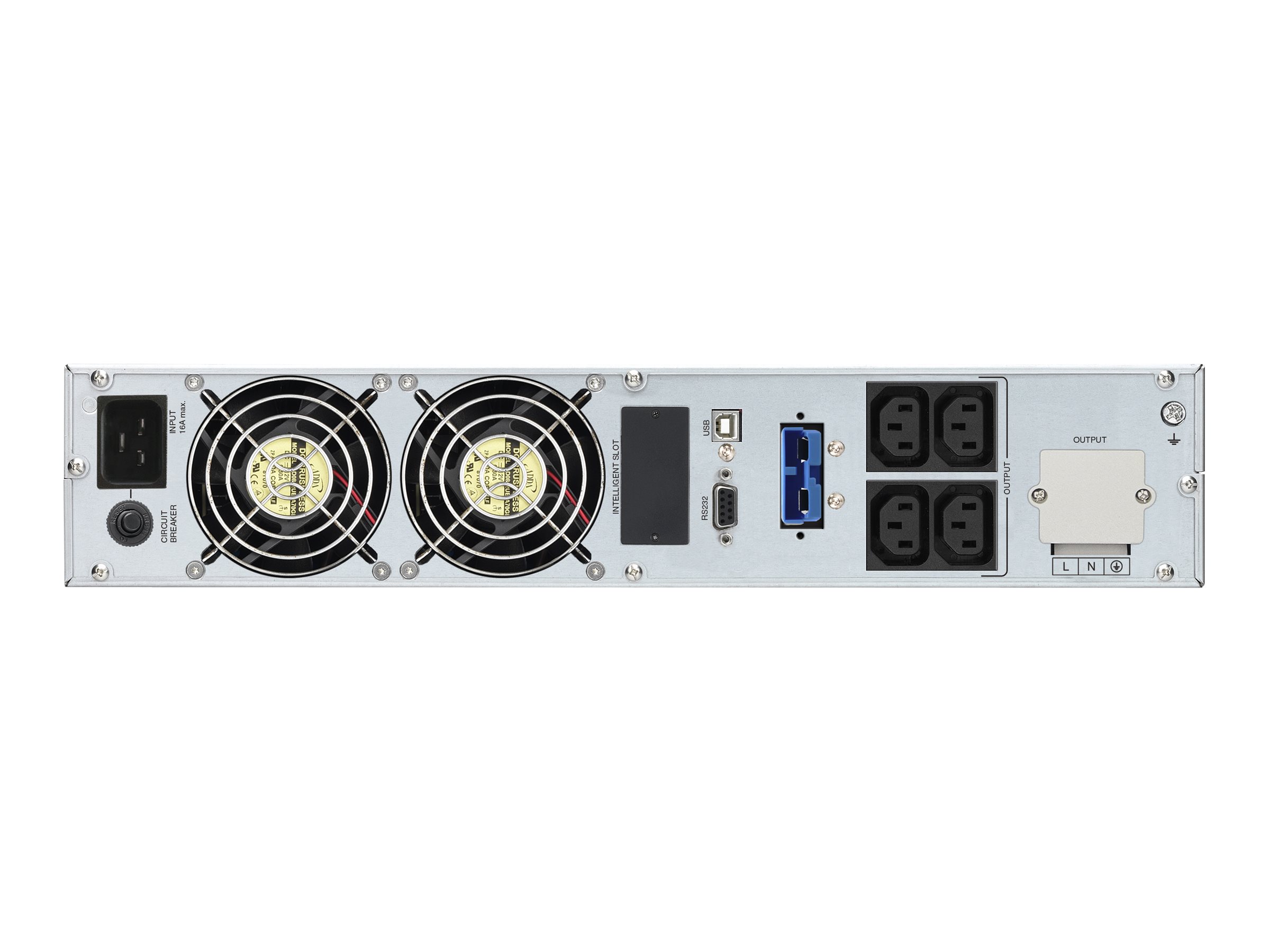 BlueWalker PowerWalker VFI 3000 CRM LCD - USV (in Rack montierbar/extern) - AC 110-300 V - 2400 Watt - 3000 VA - 9 Ah, Ansicht 3