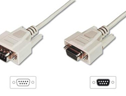 DIGITUS Datatransfer Verlängerungskabel D-Sub9St - D-Sub9Bu