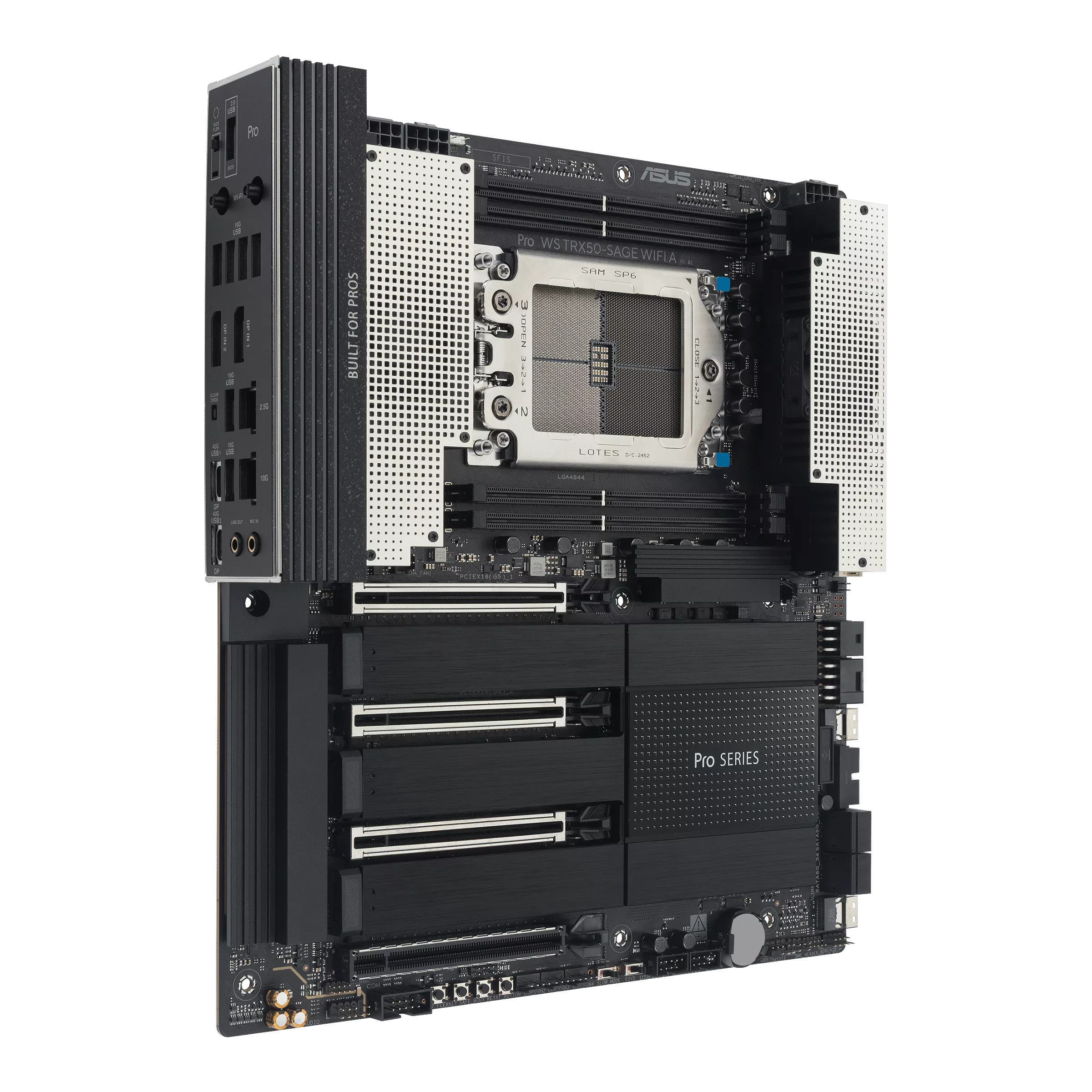 ASUS PRO WS TRX50-SAGE WIFI A - Motherboard - SSI CEB - Socket sTR5 - AMD TRX50 Chipsatz - E-ATX, Ansicht 2