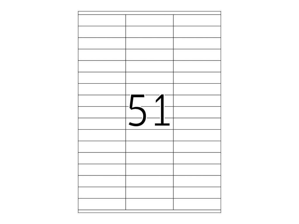 HERMA Premium - Papier - matt - permanent selbstklebend - weiß - 70 x 16.9 mm 5100 Etikett(en) (100 Bogen x 51)