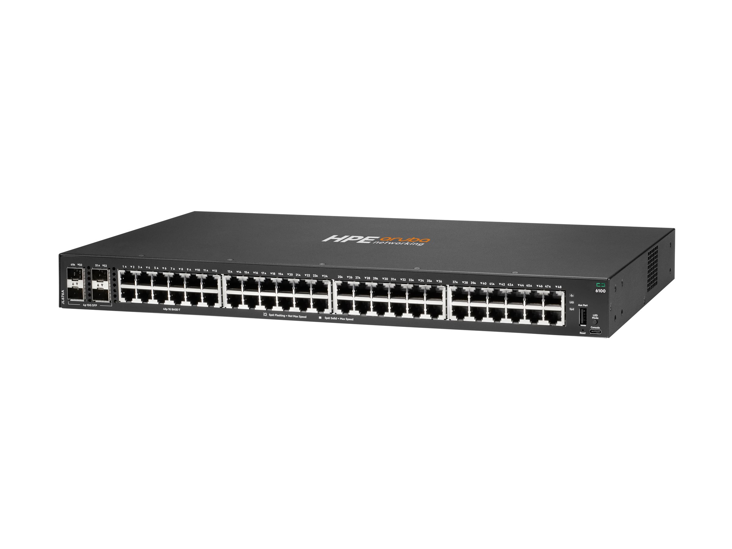 HPE Aruba 6100 48G 4SFP+ Switch - Switch - managed