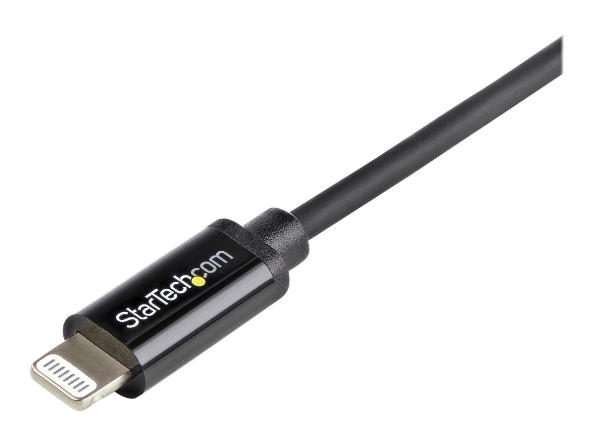 StarTech.com 1m USB auf Lightning Kabel - High Speed Ladekabel für iPhone / iPad / iPod - Hochgeschwindigkeits- Lightning Kabel - Apple MFi-zertifiziert - Schwarz