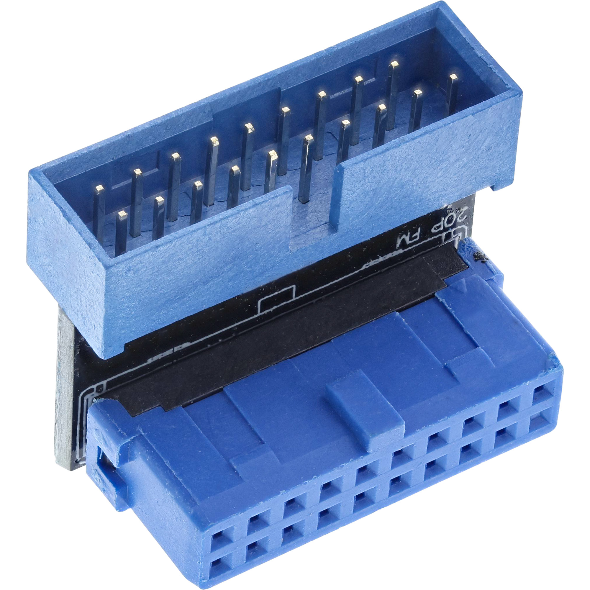 InLine USB 3.0 Adapter intern - Pfostenanschluss Stecker/Buchse - unten gewinkelt, Ansicht 2