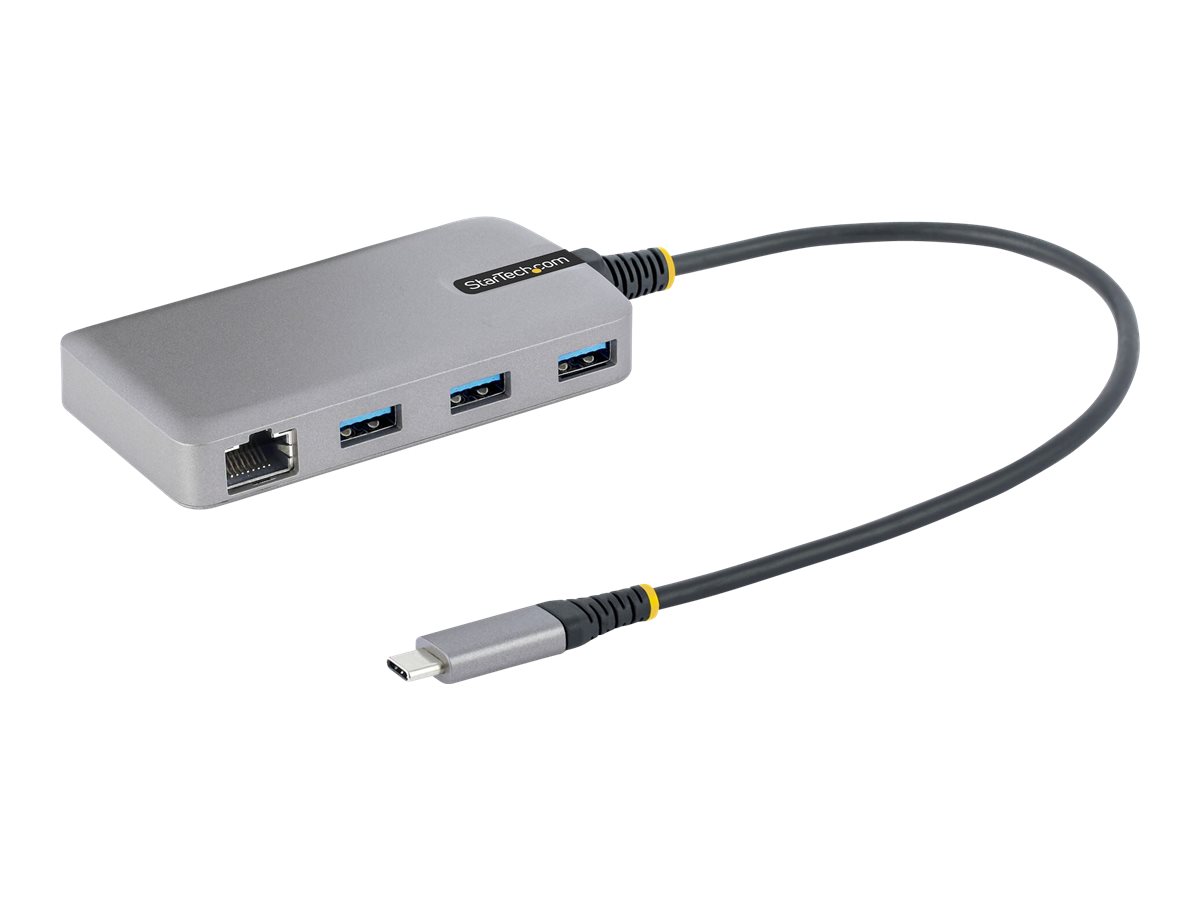 StarTech.com 3-Port USB-C Hub with Ethernet, 3x USB-A Ports, Gigabit Ethernet, USB 3.0 5Gbps, Bus-Powered, Ansicht 5