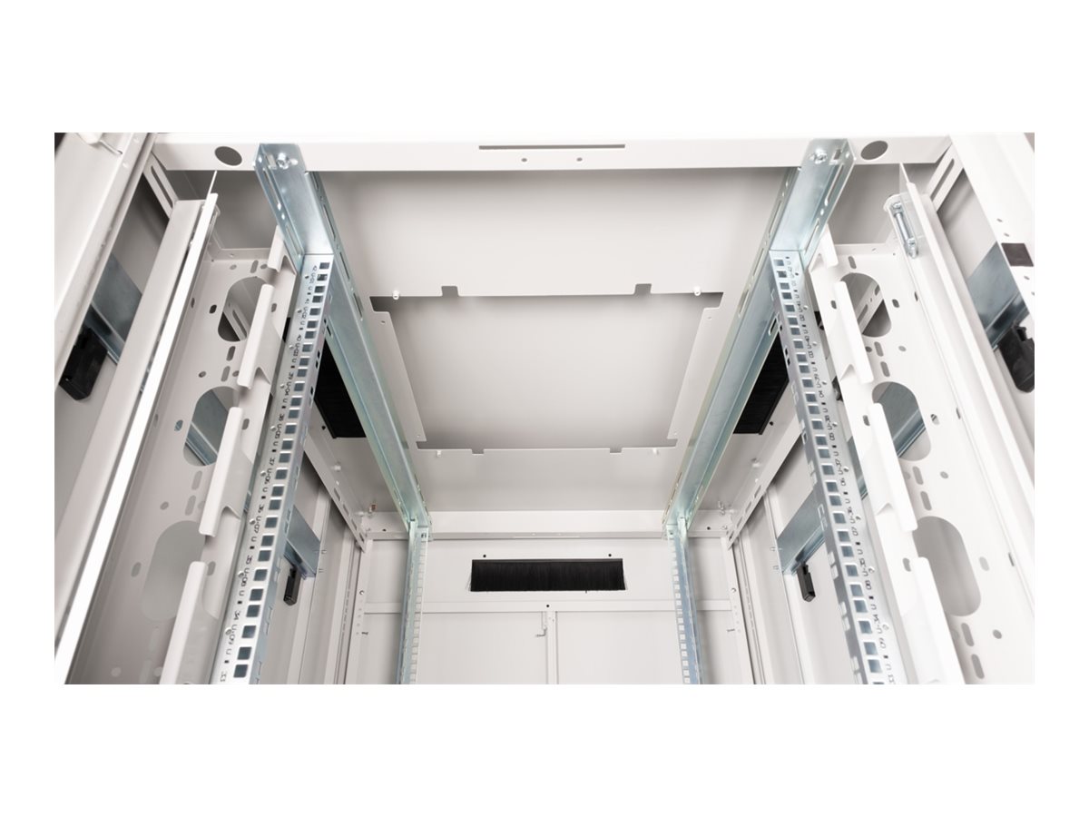 ROLINE 19 Zoll Netzwerkschrank Pro 42 HE 800x1000 BxT Glastür grau, Ansicht 4