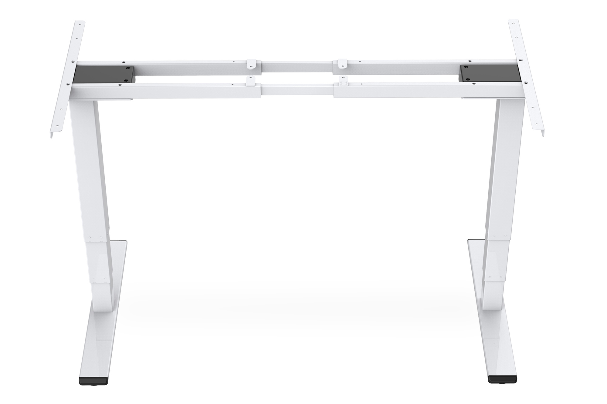 DIGITUS Elektrisch höhenverstellbares Tischgestell, Dual-Motor, 3-Stufen, Weiß, Ansicht 4