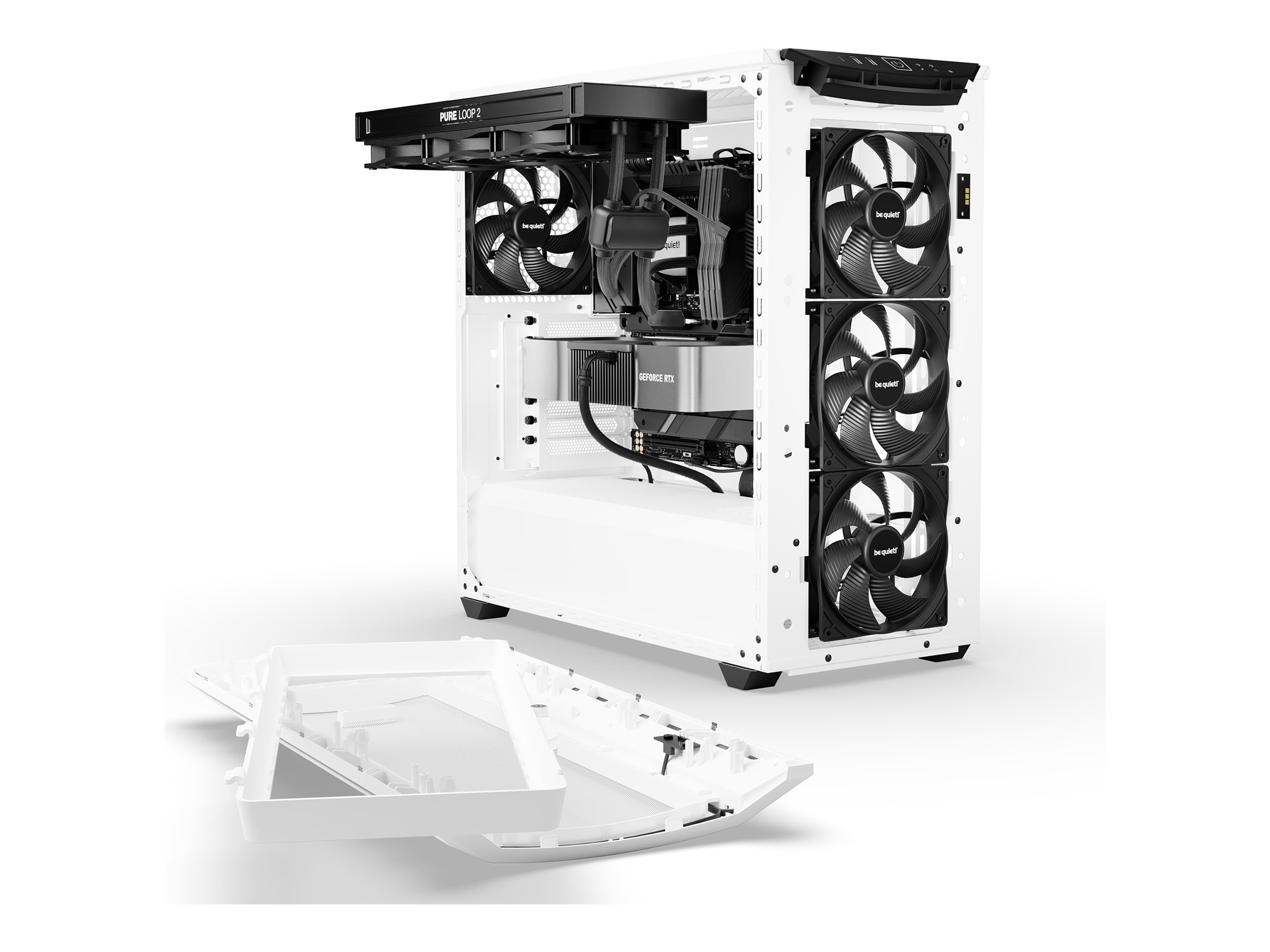 Be Quiet! SHADOW BASE 800 DX - Midi-tower - E-ATX - Seitenteil mit Fenster (gehärtetes Glas), Ansicht 5