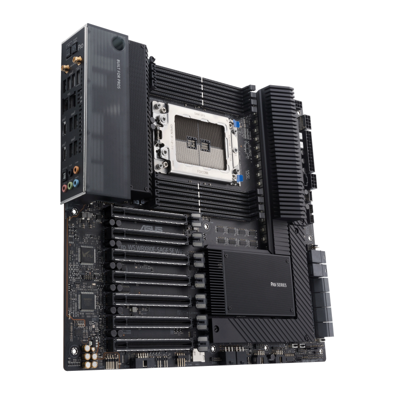 ASUS WRX80E-SAGE SE WIFI - AMD - Socket SP3 - AMD Ryzen Threadripper Pro 3rd Gen - DDR4-SDRAM - 2048 GB - DIMM