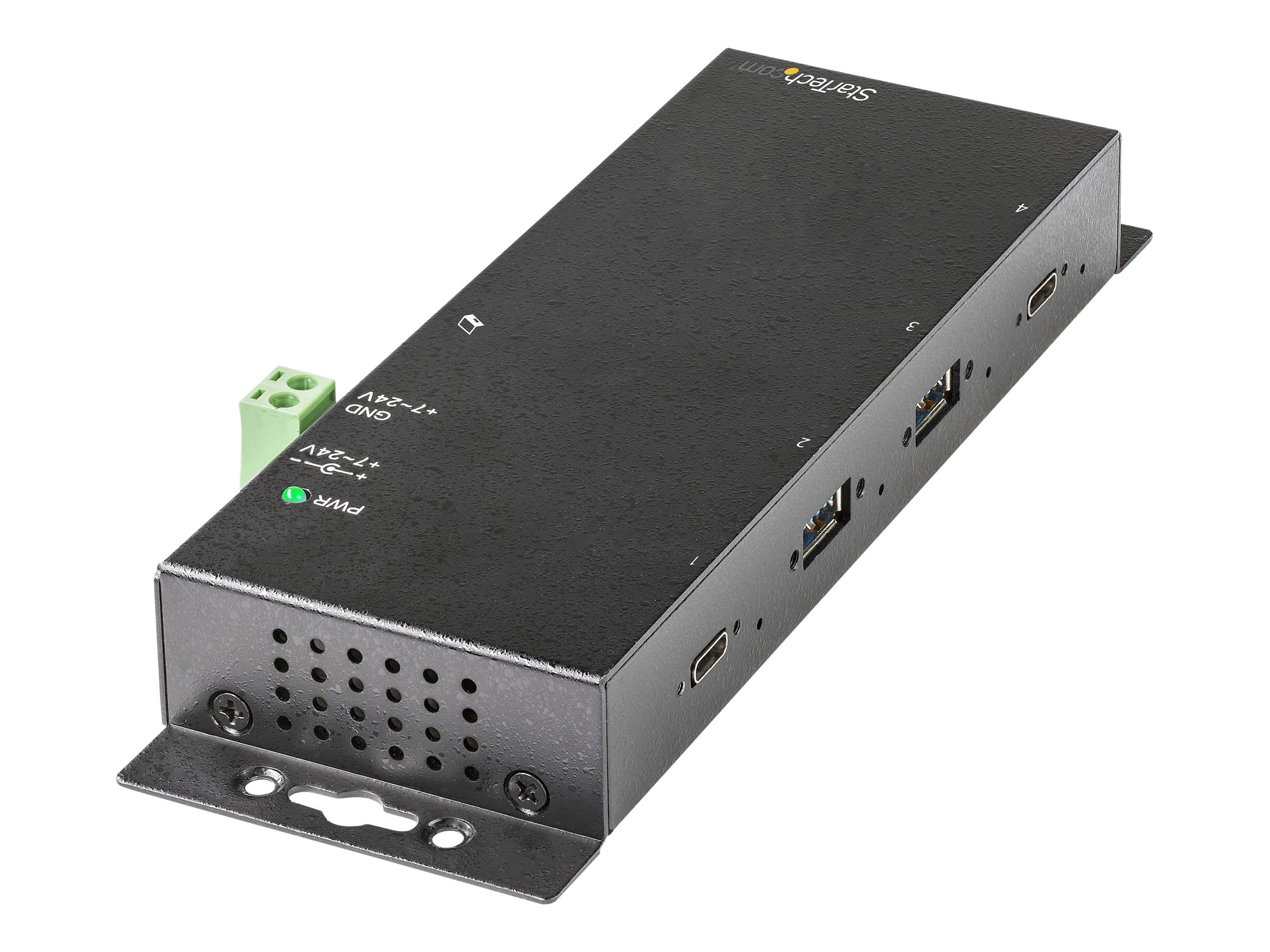 StarTech.com 4 Port USB-C Hub 10 Gbit/s -Metall  Industrieller USB-C Hub - 2x USB-C & 2x USB-A, Ansicht 2