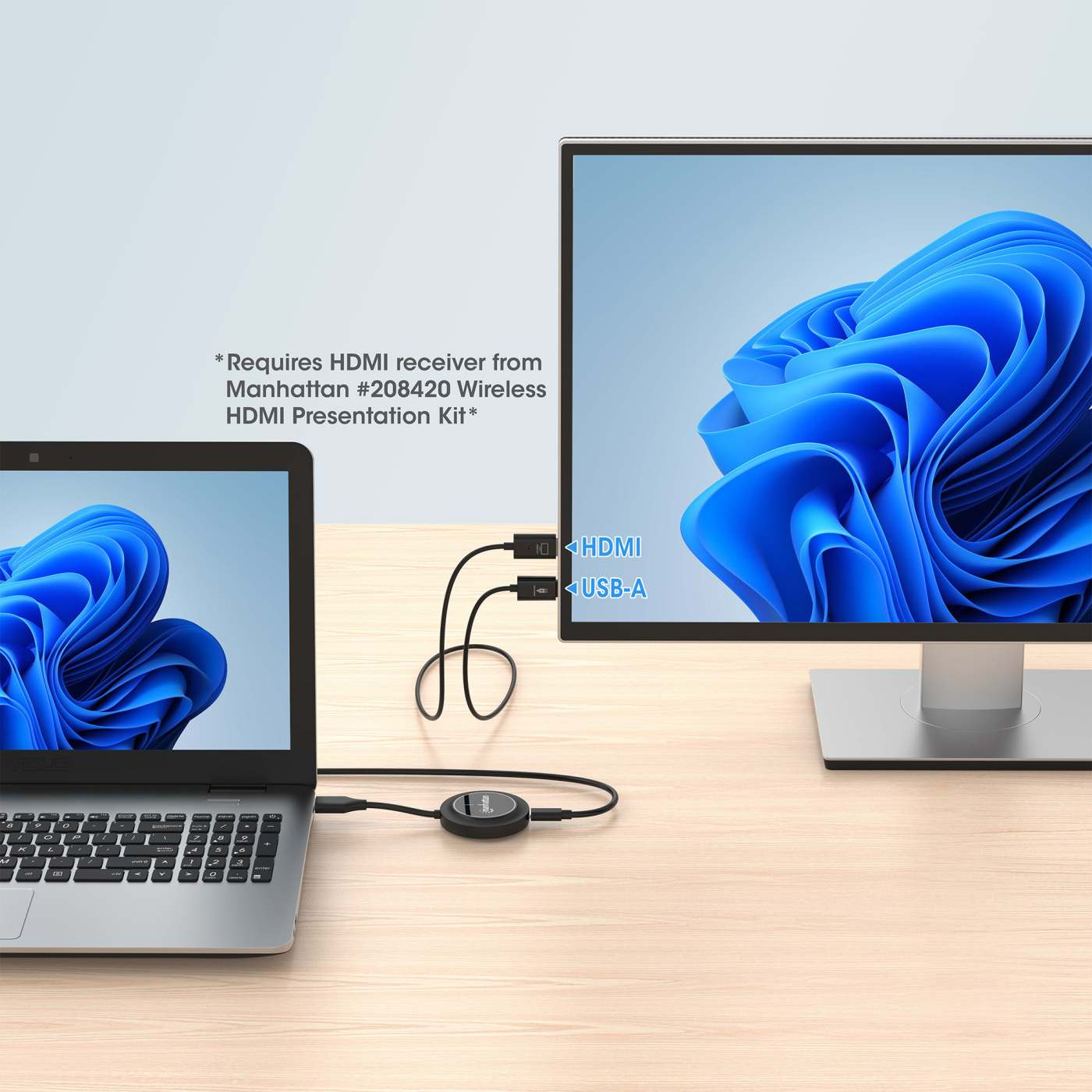 Manhattan 1080p Wireless HDMI-Displayadapter+ HDMI-Sender, Ansicht 3
