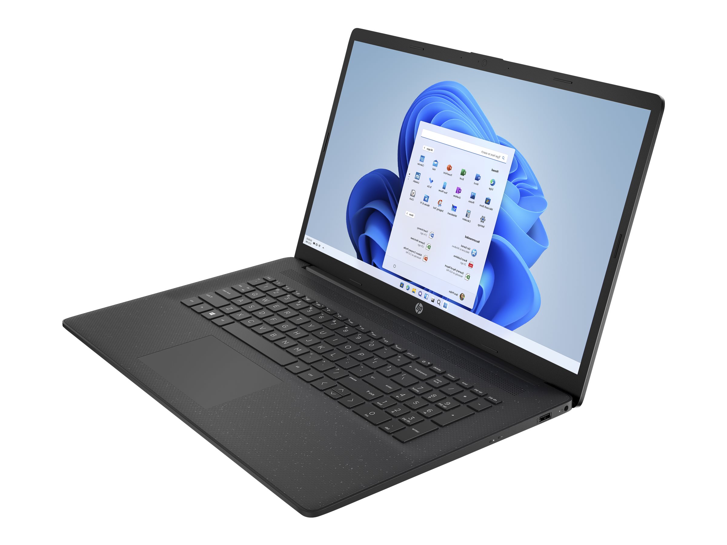 HP Laptop 17-cn0134ng - Intel Celeron N4120 / 1.1 GHz - Win 11 Home - UHD Graphics 600 - 8 GB RAM - 256 GB SSD NVMe - 43.9 cm (17.3")