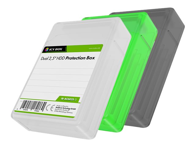 RaidSonic ICY-Box Schutzgehäuse Set IcyBox Set für je 2x 2,5 Zoll SSD/HD