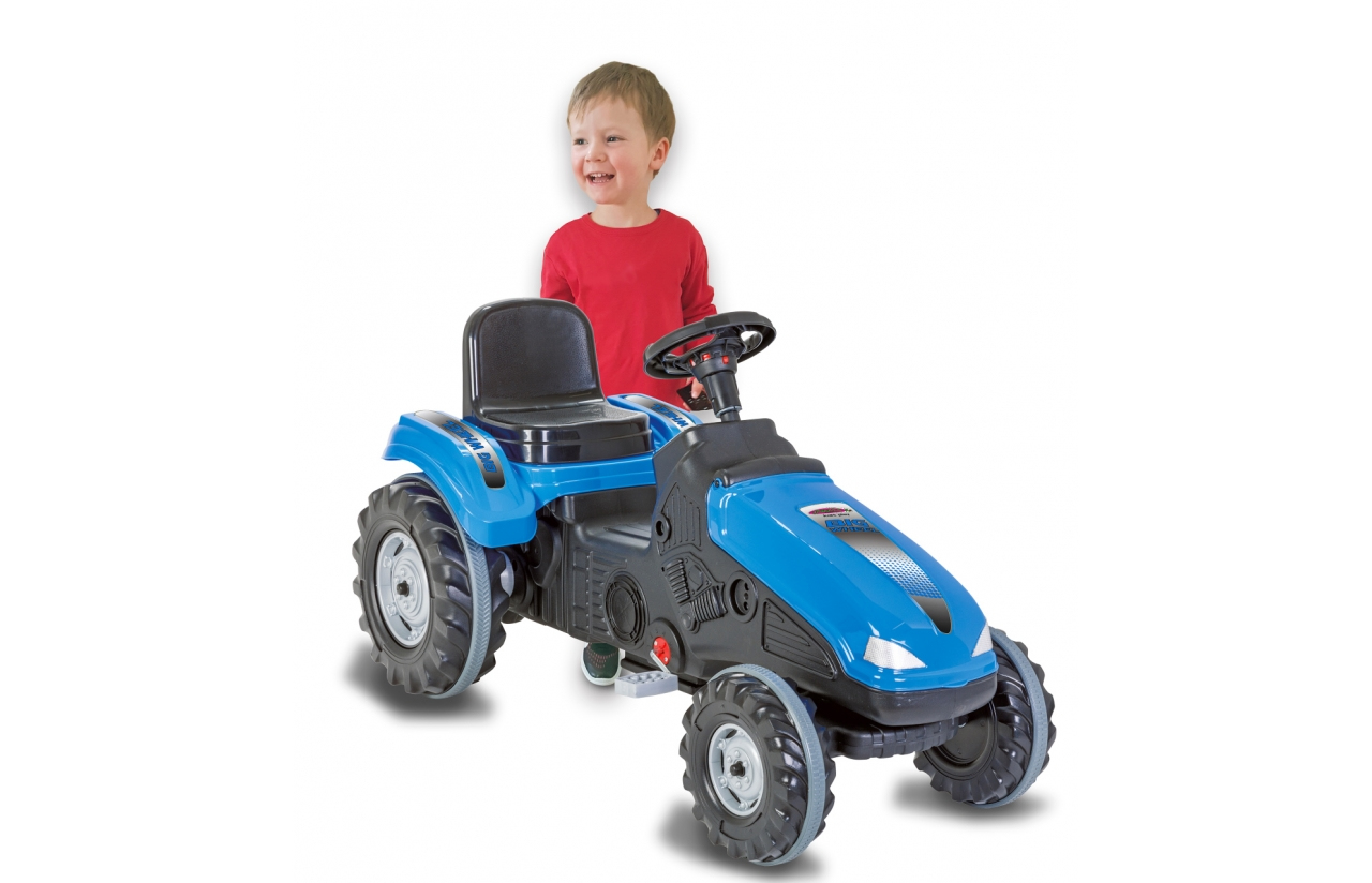JAMARA Trettraktor Big Wheel blau - 3 Jahr(e) - 4 Rad/Räder - Schwarz - Blau, Ansicht 2
