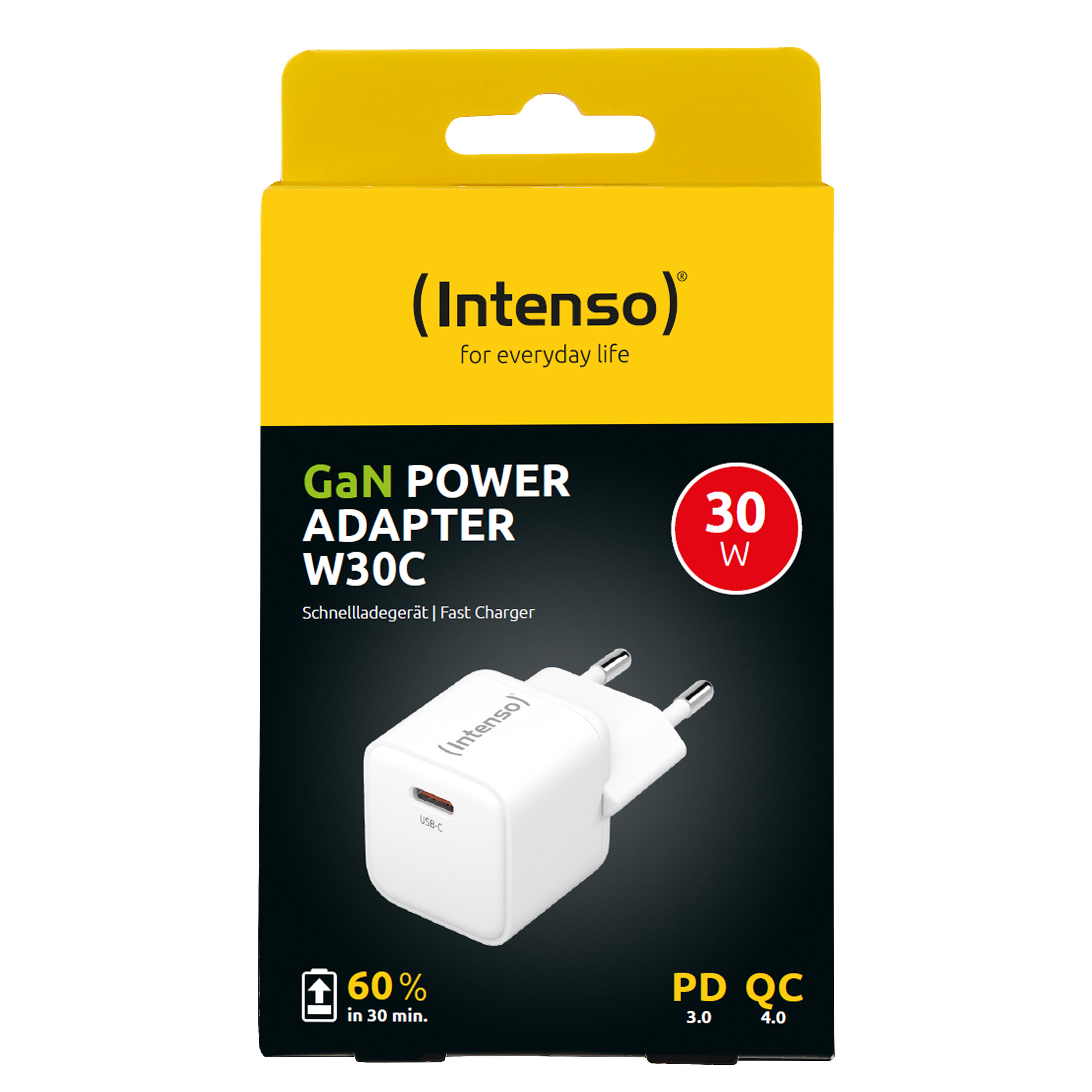 Intenso 1x USB-C GAN Adapter weiß, Ansicht 3