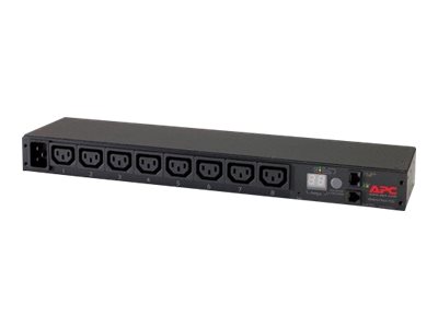 APC AP7821B Stromverteilereinheit PDU 8 AC-Ausgänge 0U/1U Schwarz (AP7821B)