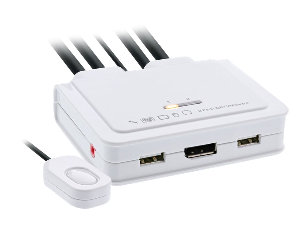 InLine - KVM-/Audio-/USB-Switch - 2 x KVM/Audio/USB - 1 lokaler Benutzer - Desktop