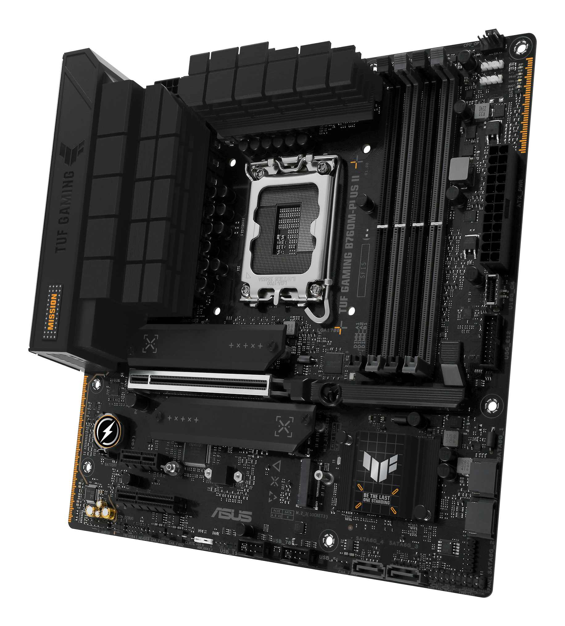 ASUS TUF GAMING B760M-PLUS II - Motherboard - micro ATX - LGA1700-Sockel - B760 Chipsatz, Ansicht 4