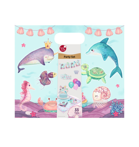 Susy Card 40050584 - Dekoration - Mehrfarbig - Mottoparty - Beide Geschlechter - Mermaid - 88 Stück(e), Ansicht 2