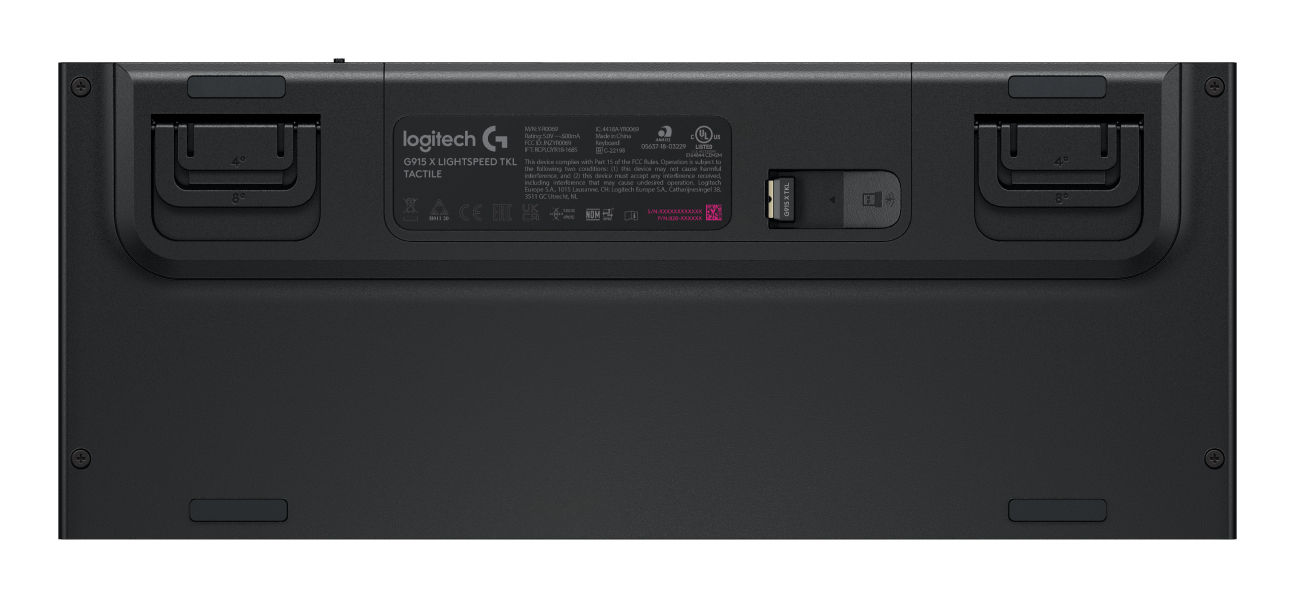 Logitech G G915 X - Tastatur - LIGHTSPEED - TKL - TL: Schweiz, QWERTZ, Ansicht 4