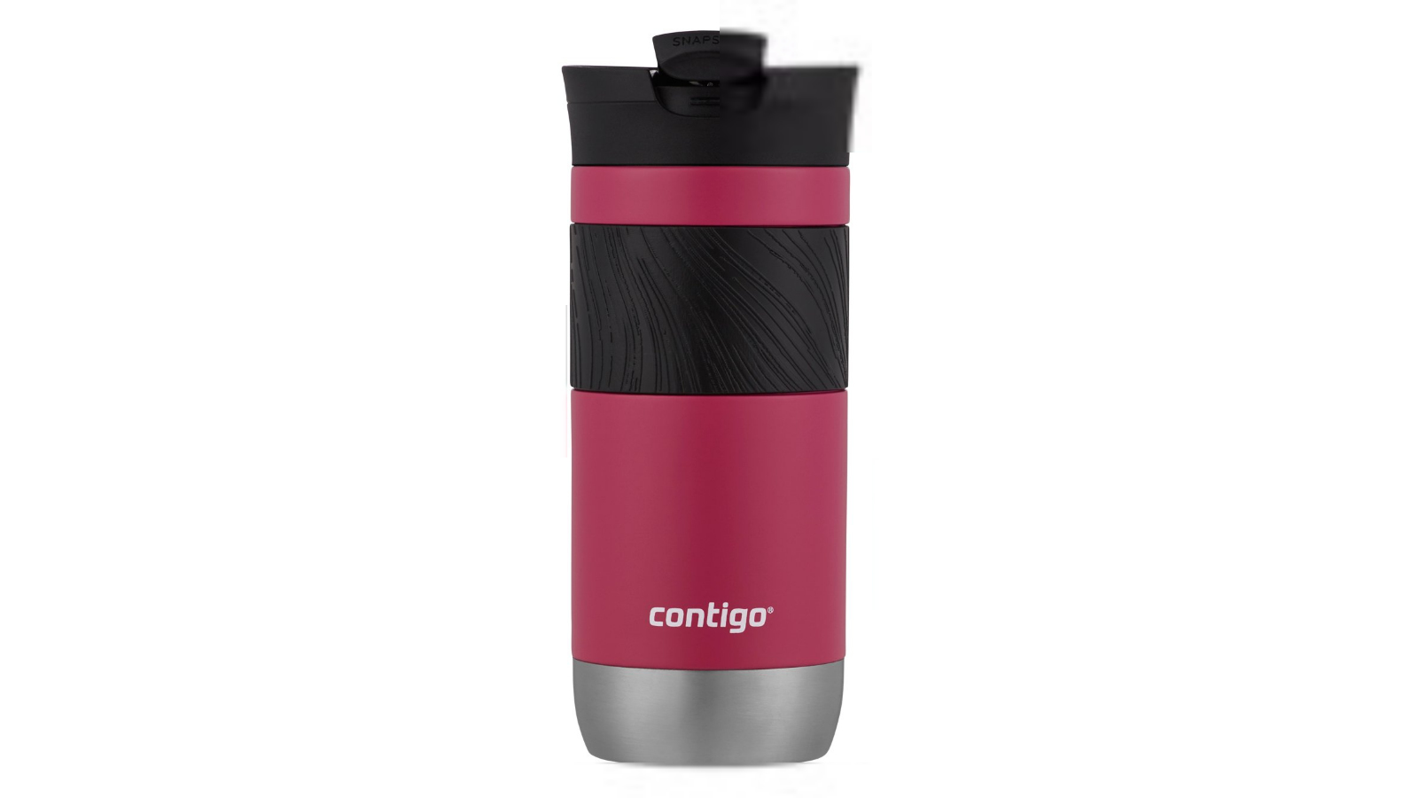 Contigo Thermobecher Byron 2.0 SNAPSEAL 470ml Dragon Fruit - Schwarz - Rot - Edelstahl - 6 h - 12 h - 470 ml - 83 mm, Ansicht 2