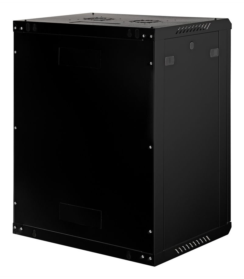 ROLINE Basic Plus - Gehäuse Netzwerkschrank - 600x450 BxT - geeignet für Wandmontage - Jet Black, RAL 9005 - 15U - 19, Ansicht 3