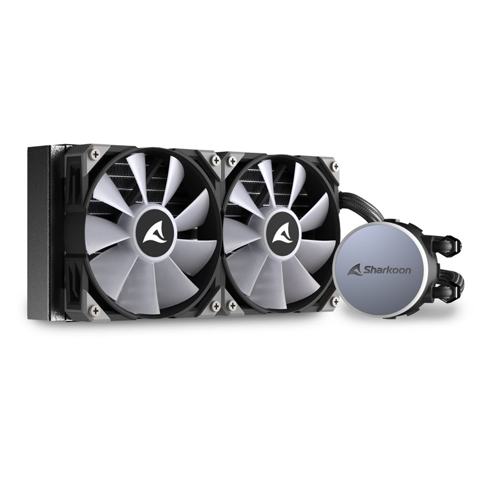 Sharkoon S70 rgb - All-in-One-Flüssigkeitskühler - 12 cm - 600 RPM - 2000 RPM - 35 dB - 131,93 m³/h, Ansicht 3