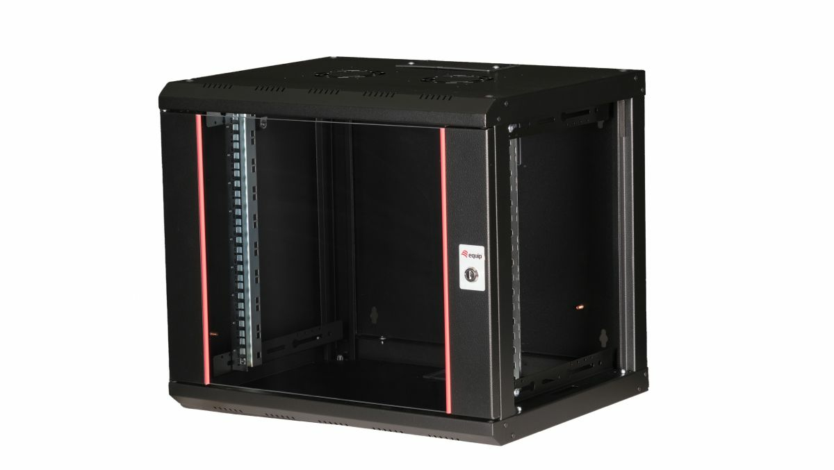 Equip Serverschrank 19 09U 600x450mm Glastür schwarz - Rack, Ansicht 3