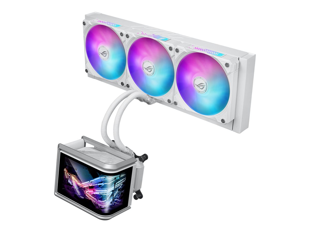 ASUS ROG Ryuo IV SLC 360 ARGB - White Edition - Prozessor-Flüssigkeitskühlsystem - Kühlergröße: 360 mm - (für: LGA1700, LGA1851, AM4, AM5)