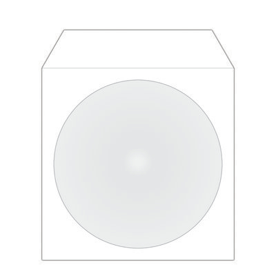 MEDIARANGE BOX162 - Schutzhülle - 1 Disks - Weiß - Papier - Kunststoff - 124 mm - 124 mm, Ansicht 2