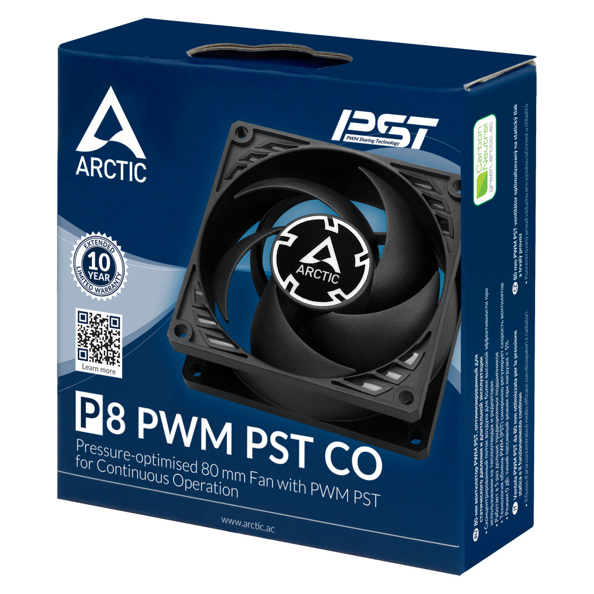 Arctic P8 PWM PST CO - Computergehäuse - Ventilator - 8 cm - 200 RPM - 3000 RPM - 0,3 Sone, Ansicht 3