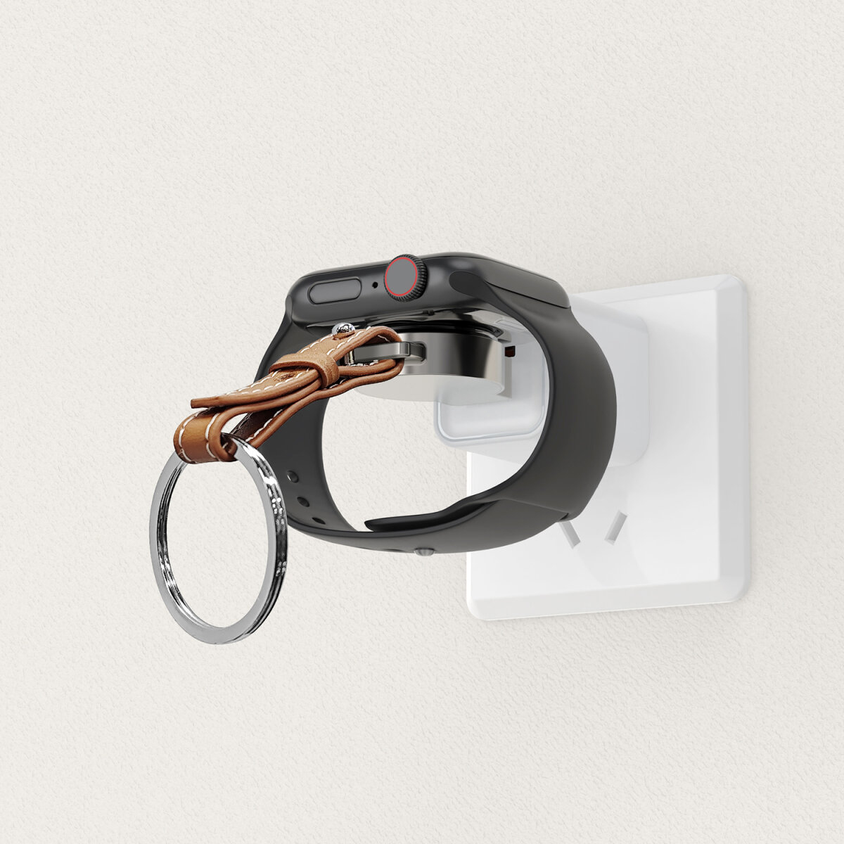 4smarts Wireless Charger für Apple Watch silber, Ansicht 3