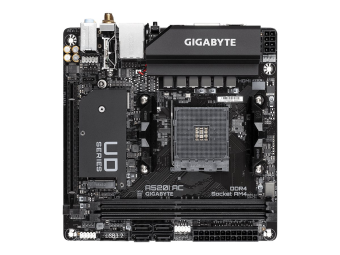 Gigabyte A520I AC - 1.0 - Motherboard - Mini-ITX - Socket AM4 - AMD A520 Chipsatz - USB 3.2 Gen 1 - Gigabit LAN Wi-Fi Bluetooth - Onboard-Grafik (CPU erforderlich)