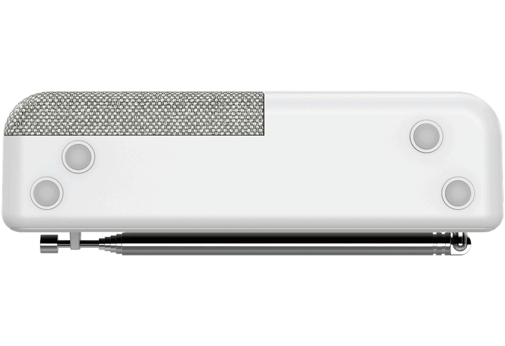Kenwood CR-M33DAB-W - Tragbares DAB+ Radio mit Bluetooth, integriertem Li-Ion Akku & Farbdisplay, USB-C, Weiß, Ansicht 3