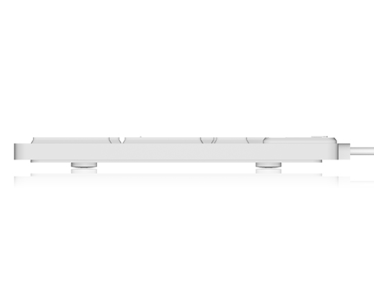 ICY BOX KeySonic KSK-8030 IN - Tastatur - USB - TL: Deutsch, QWERTZ - Weiß, Ansicht 4