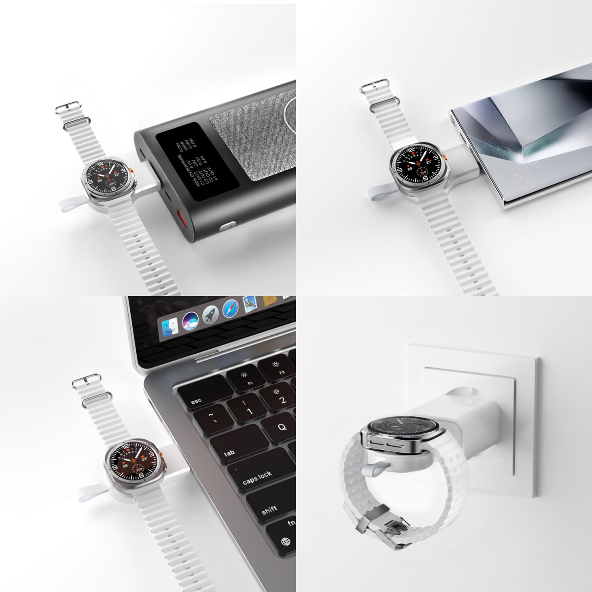 4smarts Qi2 Ladestation Trident mit Charger für Samsung Watch, Ansicht 3