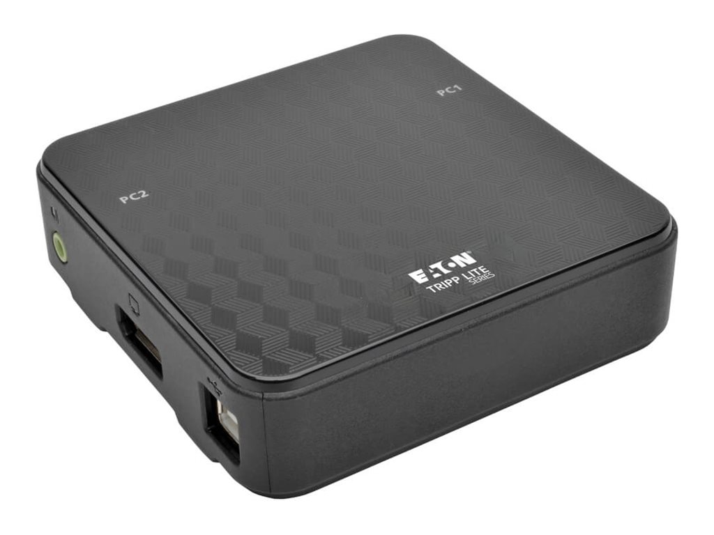 Eaton Tripp Lite series 2-Port DisplayPort 1.2 KVM Switch USB Sharing 4K x2K 3840 x 2160 - KVM-/Audio-/USB-Switch - 2 x KVM/Audio/USB - 1 lokaler Benutzer - Desktop